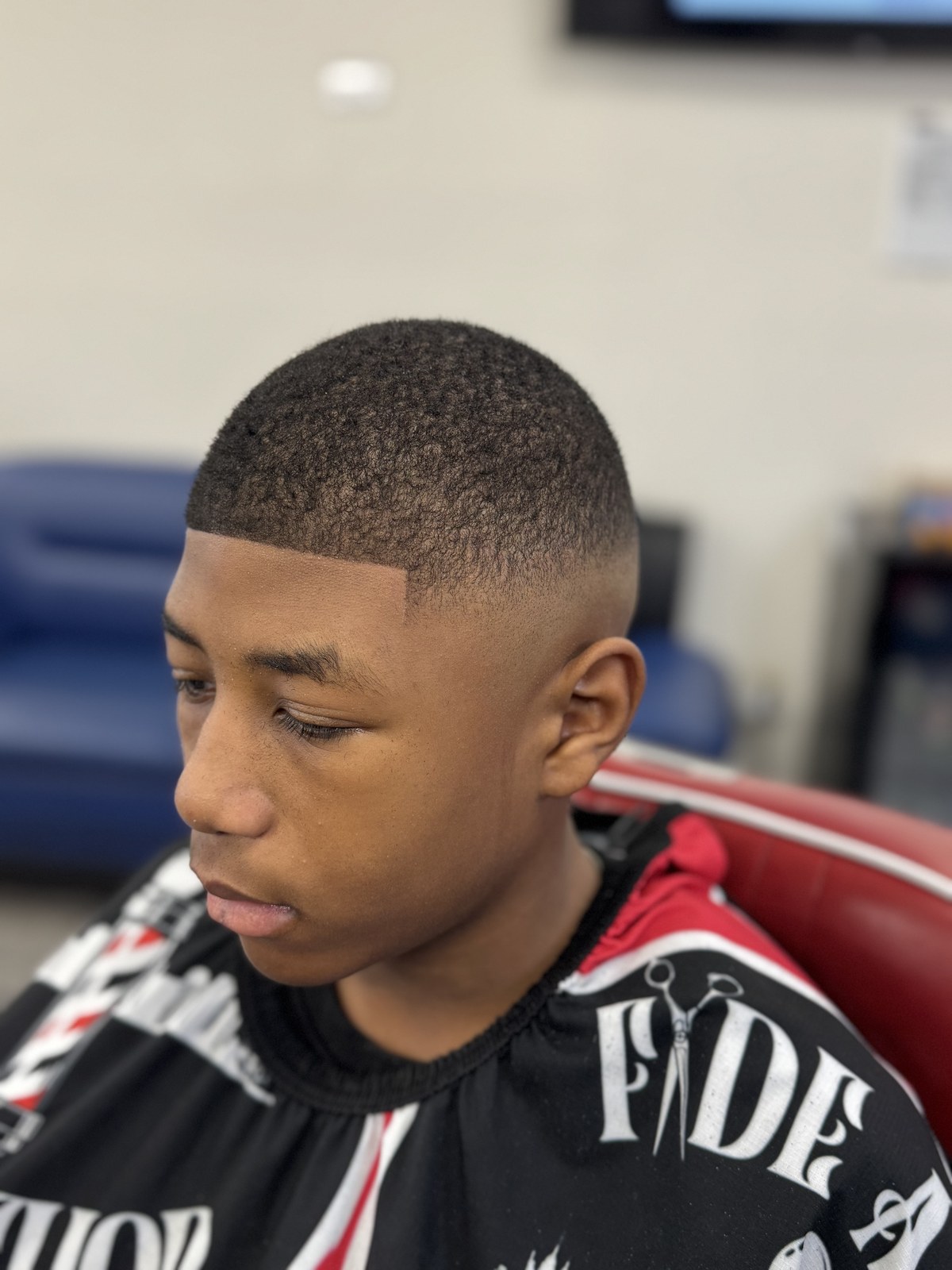 Kids full fade haircut and sharp front lineup